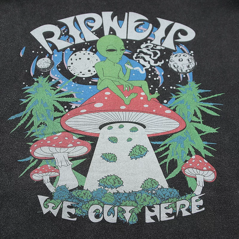 Американский модный бренд RIPNDIP маленький кот средний палец кот осень и зима толстовка водная система старый инопланетянин мужской и женский пары стиль
