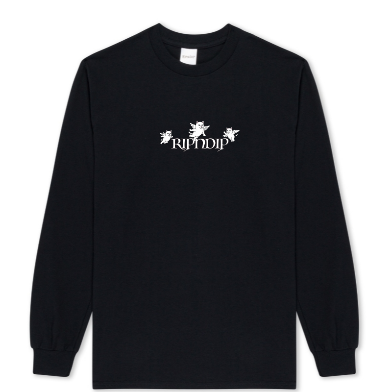 Cartoon skateboard, long-sleeve, black couple clothing, for beloved, American style