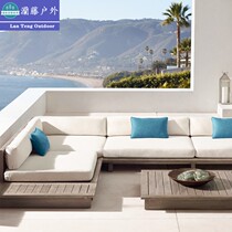 Outdoor sofa Grapewood Nordic Courtyard Open-air Villa Hotel Balcony Combined Garden Outdoor waterproof sunscreen Lying Bed