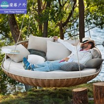 Outdoor Autumn Thousands Patio Mesh Red Creative Vine Choreographer Hanging Bed Folk Sleeping Open-air Balcony Round Outdoor Garden Leisure