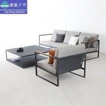 Outdoor Stainless Steel Metal Patio Villa Casual Chair Sofa sales Department Hotel Decent Board Waterproof Sunscreen