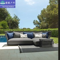 Outdoor sofa Villa Courtyard Open-air Vines COMBINED OUTDOOR SUNSCREEN WATERPROOF CASUAL CHAIR FOLK-LIKE INTER-BOARD FURNITURE