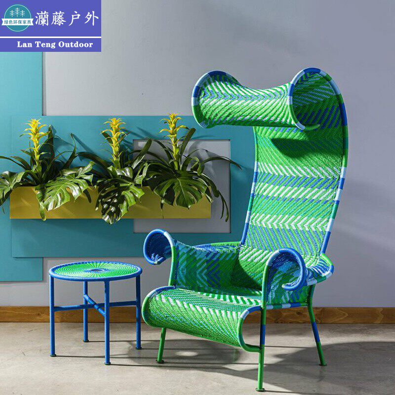 Outdoor Fuji High Backchair CourtyOutdoor Little Tea Several Scenic Art Designer Art Sofa