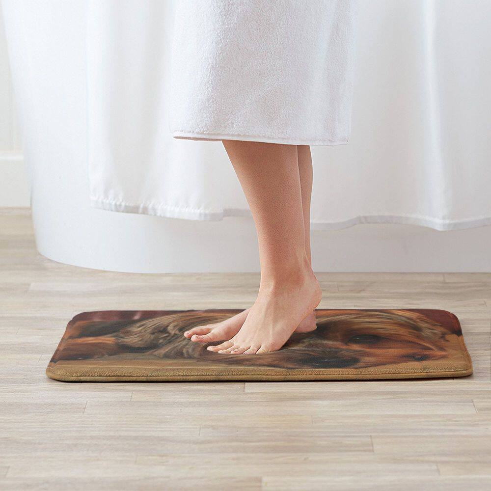 Коврик для мыши yorkshire terrier yorkie dog front door mat anti-slip quick