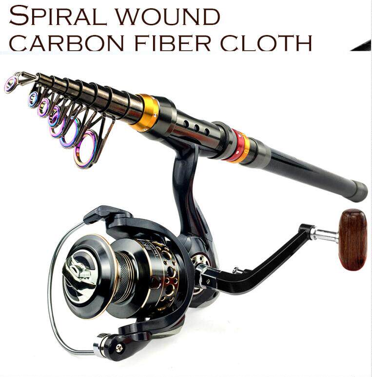 Море удочкой telescopic fishing rod combo and reel kit spinning fishing r