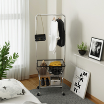Benefits Multi-home clothes hanger Home hanging clothes hanger floor bedroom shelters Easy clothes rack mobile cart accommodating
