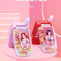Children flip mobile phone toys good mood music princess cartoon flash simulation phone good mood baby