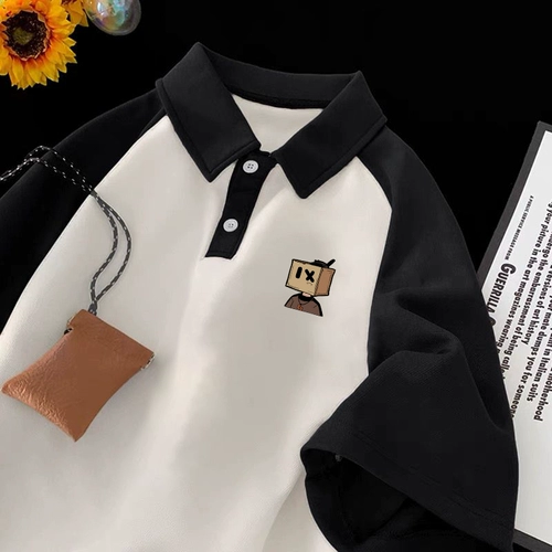 Tide, хлопковая футболка polo, рубашка, в американском стиле