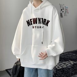American Style Hooded Sweatshirt for Men 2025 New Spring and Autumn ins Trendy Brand Loose Fit Student Versatile Oversize Jacket