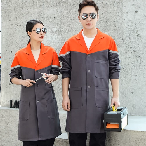 Длинная униформа медсестры для работы, износостойкий лонгслив, длина макси, увеличенная толщина, делается под заказ