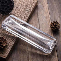 Crystal glass hanging brick high-grade crystal screen partition background wall stainless steel screen