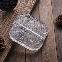 Texture surface Crystal glass hanging piece partition wall screen