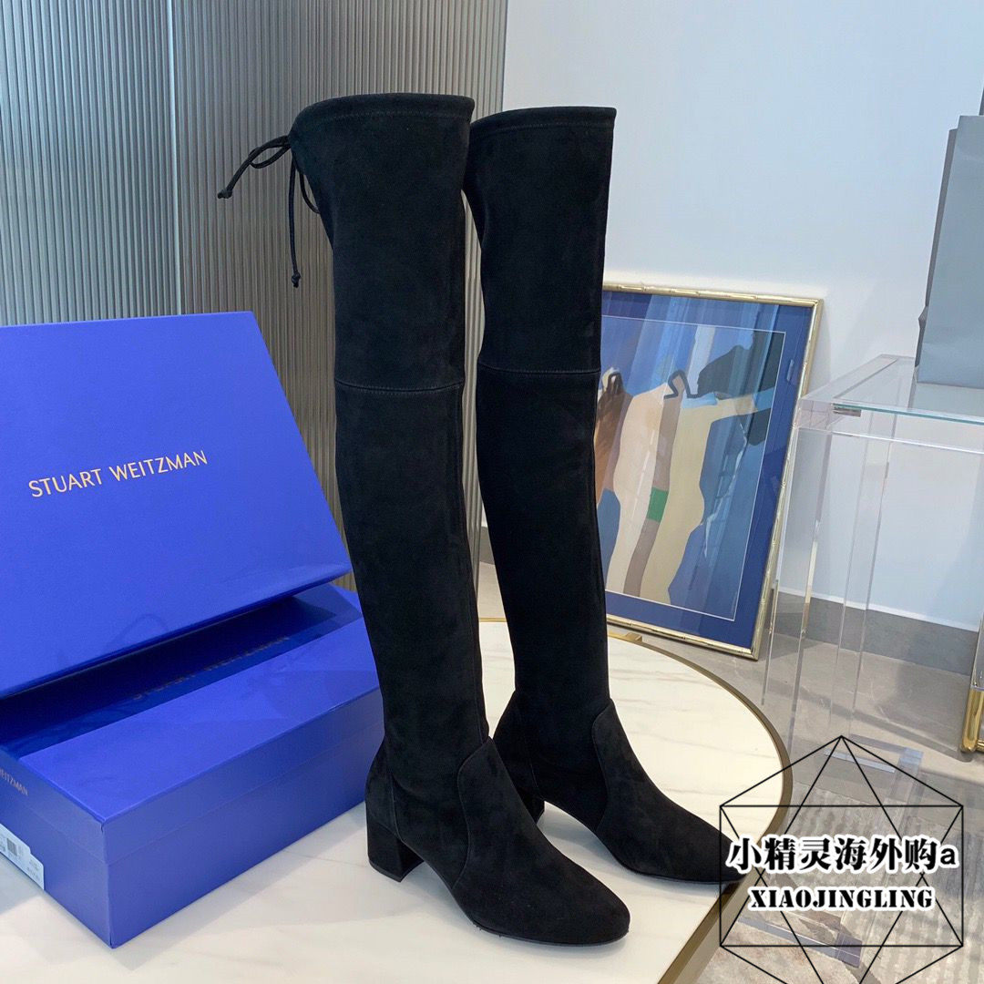Italian direct mail Stuart Weitzman women's boots sw boots over the knee elastic stovepipe boots 5050 women's shoes