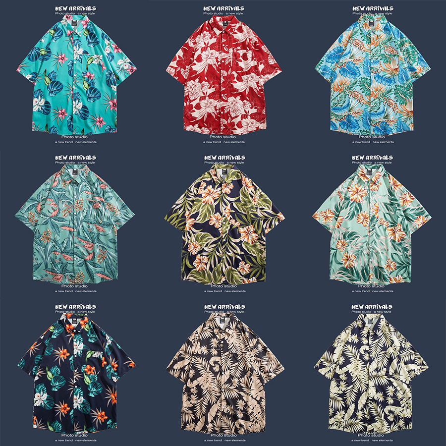 Men's Ditsy Floral Blouse Men's Clothing display picture 1