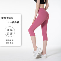 2024 New Summer High Waist Fitness Cropped Pants Womens Super Slim Sports Running Tight Yoga Pants