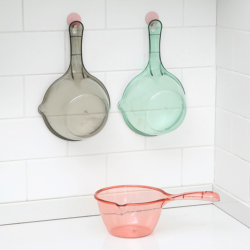 Unbreakable water spoon kitchen scoop water scoop household long handle plastic large creative plus deep water scoop