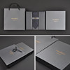 [Celebrity Style] British Vg Men's High-End Tie Business Formal Wear Wedding Groom No-Need-To-Tie Zipper Style Gift Box Set