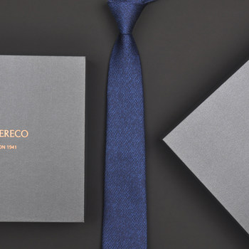 British Vg Men's Casual Business Tie Gift Box Set, High-End Formal Narrow Hand-Tied Style, 7cm for Weddings