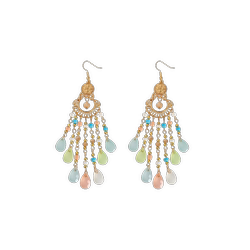 Los Ten Bohemian 민족 스타일 술 Tassel Earrings