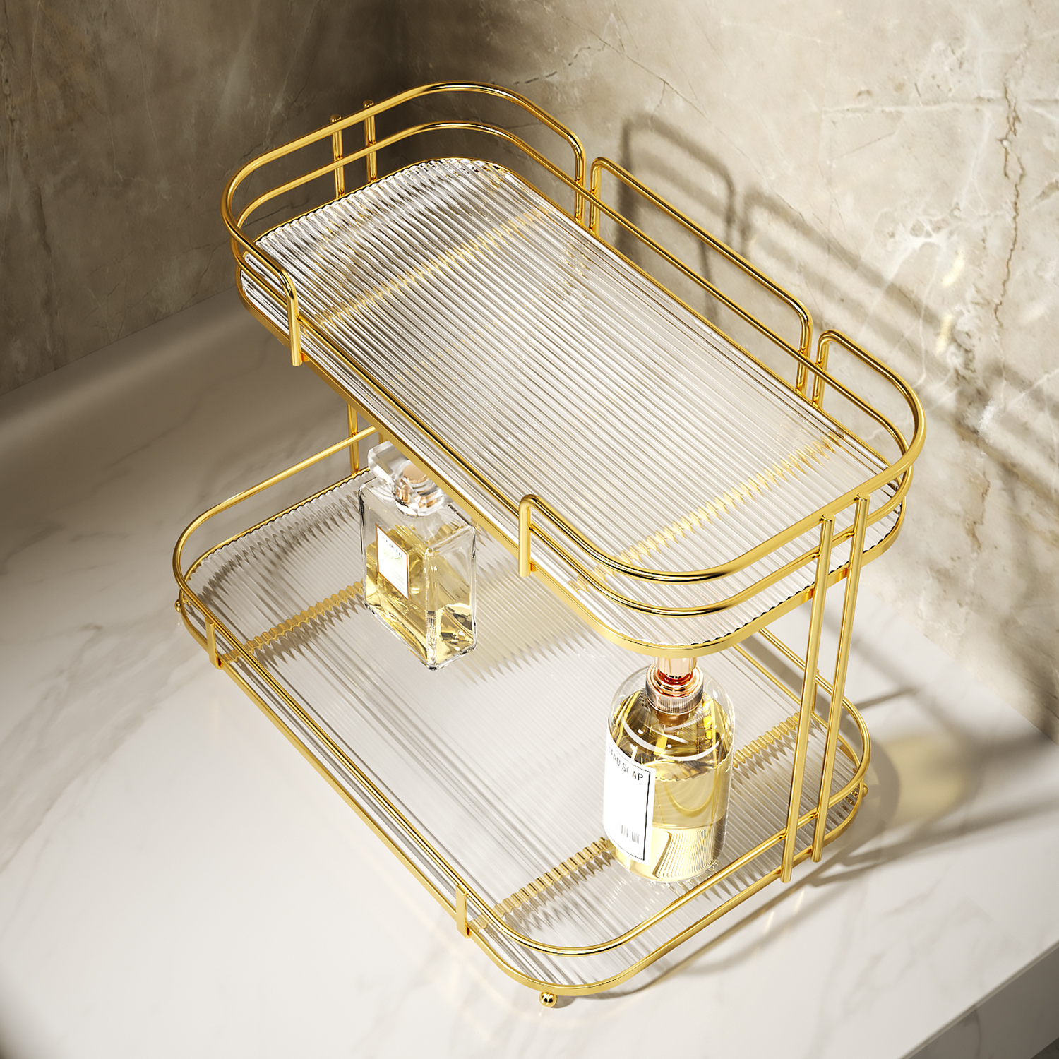 Toilet Bathroom Bathroom Tableware Handwashing Table Cosmetics Table Desktop Acrylic Dressing Stand