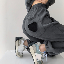 Pregnant Woman Loving Broadlegged Pants Woman Summer High Waist Coveted Straight Barrel Sports Pants Underpants Pregnant Woman Fall Tug Pants