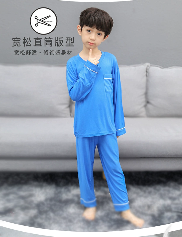 Balabala Boys Modal Baby Pyjamas Fall / Winter Style Big Boy Boy Spring / Autumn 2021 Pure Cotton