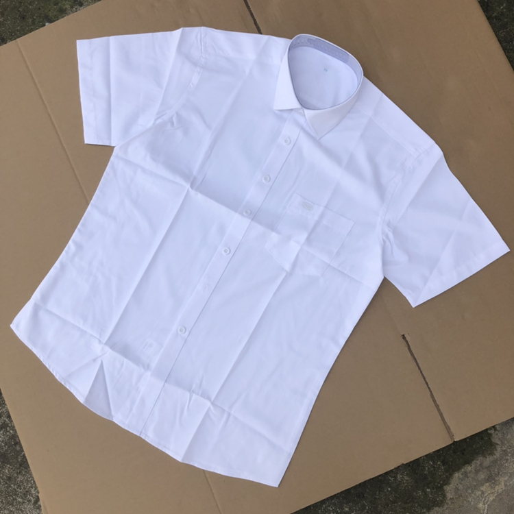 3502 Customized duty shirt with pure white shirt for men's summer business dress shirt office plate