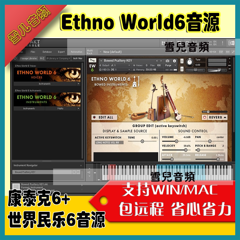 Ethno World world folk music 6 world folk tone chic sound source plugin with contekpc mac