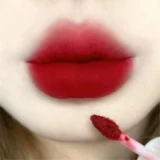 Красная помада, блеск для губ, полупрозрачная растушевка, не выцветает