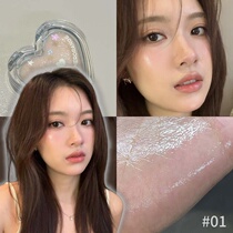很难拒绝这种清透水光感！爱心单色水光腮红膏伪素颜自然脸部高光