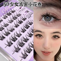 doll系睫毛爱了！5D浓密小花卷免胶自然假睫毛国货气质假睫毛