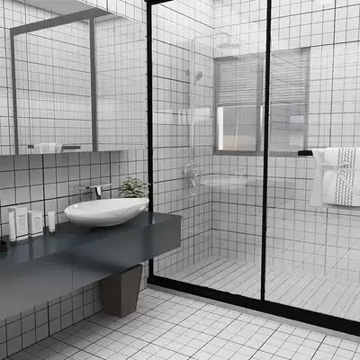 Solid color black and white uneven Plaid bread tile 300x600 kitchen dressing room tile mesh red small white brick porcelain