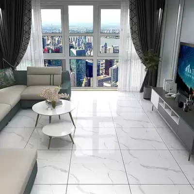 800X800 living room non-slip tile modern simple floor tile background wall whole body connected pattern new floor tile