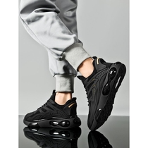 Anta Black Air Cushion Sports Shoes Mens Summer Breathable 2024 New Ultra-Light Sports Dad Shoes Mens Running Shoes