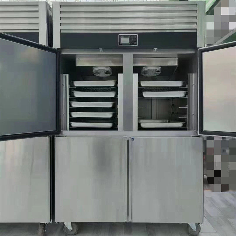 Four-door six-door air-cooled commercial frost-free freezer insert plate refrigerator for baking dough, cakes, dumplings, mousse freezer - Taobao