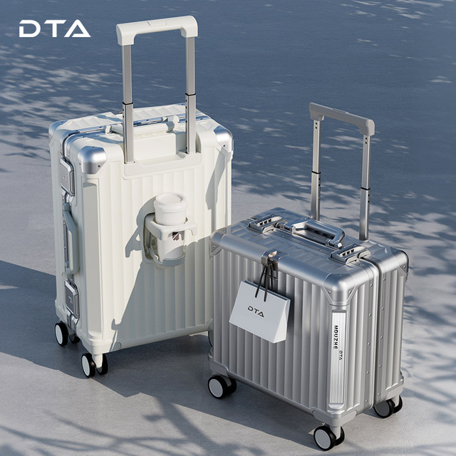 DTA 18-inch suitcase women's small lightweight boarding 2024 new trolley case 16-inch password mini suitcase