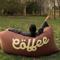 Music Festival Inflatable Sofa Outdoor Camping Leisure Air Sofa Bed Waterproof Contrast Color Foldable Inflatable Sofa