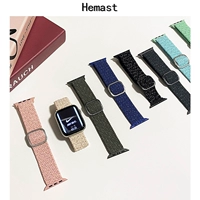 Apple, нейлоновый эластичный регулируемый плетеный ремешок для часов