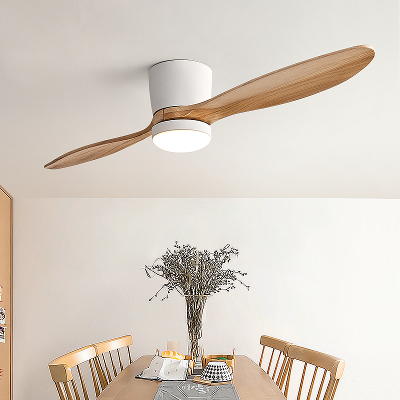 陶冷月 扇面挂轴 北欧变频吊扇灯吸顶风扇灯一体适用于儿童房