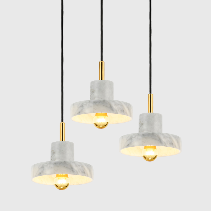Modern minimalist creative chandelier Nordic designer bedside restaurant bar porch marble light luxury small chandelier