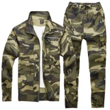 Летний тонкий хлопковый износостойкий эластичный комбинезон, камуфляжная униформа
