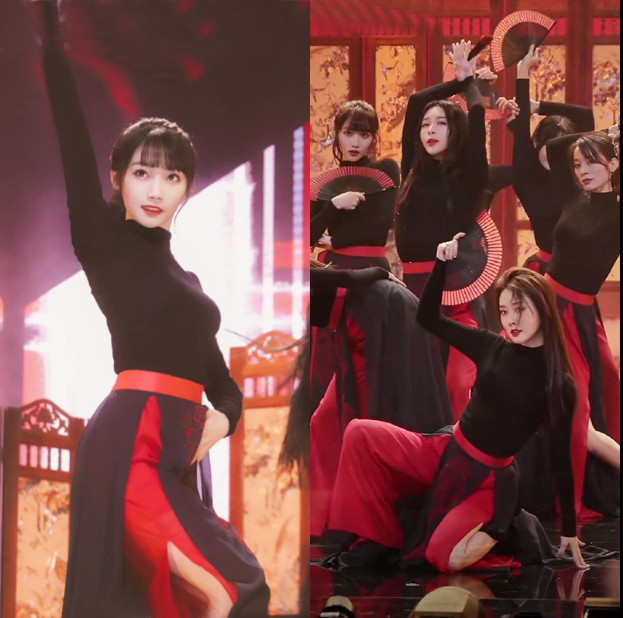 Chinese style modern dance classical dance mango dance costumes for rent youth has you 2 with the same style of women's group improved Hanfu