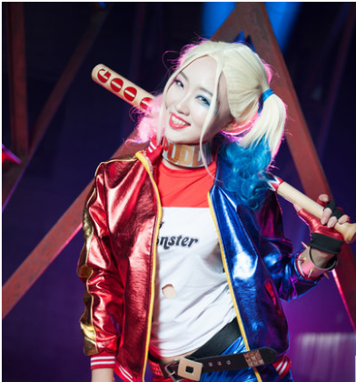 Suicide Squad hand-made Harley Quinn COS clothing rental Harley Quinn Harley Quinn COSPLAY
