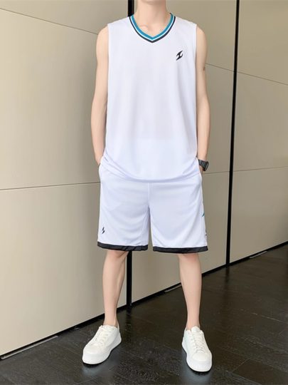 篮球球衣男士成人冰丝青少年跑步健身运动套装篮球服2025新款夏季