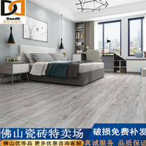 Simply gray simulated wooden tile 600x600 living room bedroom anti - slip floor tile antique tile wear resistance