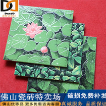 Concave-convex polished crystal tile 300x300 imitation lotus pattern floor tile kitchen bathroom 3D floor tile bathroom tile