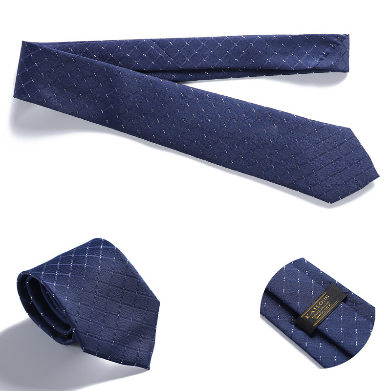 Men's Hands Wearing Ties Business Dress Blue Stripes Going To Work Occupational Marriage Groom Best Man Suit Ties