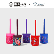 Hoof oil brush Horse hoof brush with can Hoof oil brush Horse hoof medicine box brush Horse brush Horse gear 8801037