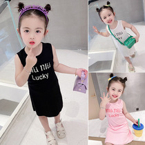 New Summer Town 2021 Girl Han - Edition Summer Dress Dress in English Dress Dress for 3 months