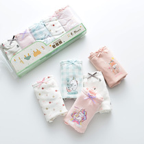 New brand children 20 girls underwear in childrens pants in childrens pants lace plain shorts underwear set A class